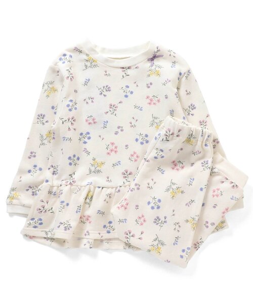 apres les cours(アプレレクール)の「いちご・花柄パジャマ(ルームウェア/パジャマ・キッズ・ピンク/アイボリー・130/100/80/120/90/110)」の7枚目の写真