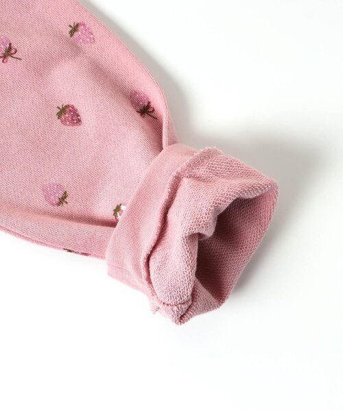 apres les cours(アプレレクール)の「いちご・花柄パジャマ(ルームウェア/パジャマ・キッズ・ピンク/アイボリー・130/100/80/120/90/110)」の11枚目の写真