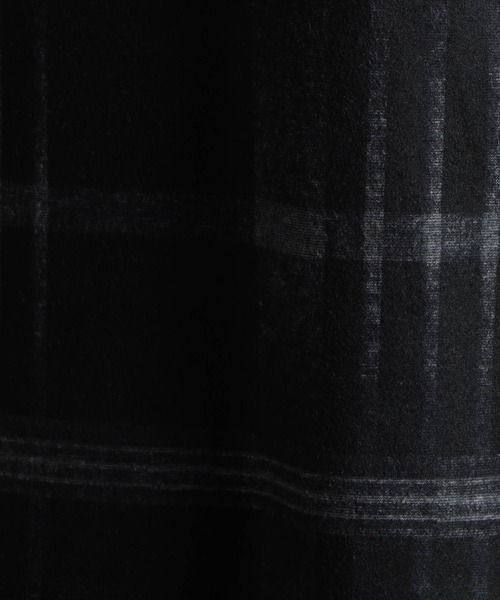 HIDEAWAYS NICOLE(ハイダウェイニコル)の「起毛チェックプリントクルーネックプルオーバー(Tシャツ/カットソー・メンズ・ブラック/グレイッシュベージュ/ボルドー/ネイビー・LARGE/MEDIUM/X-LARGE)」の12枚目の写真