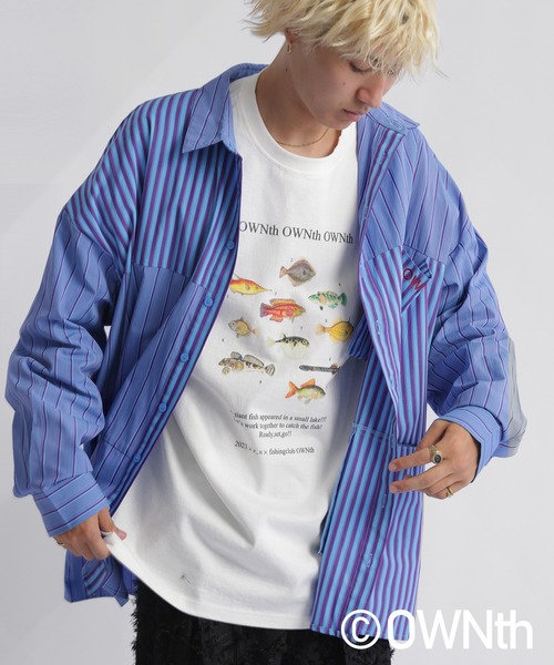 OWNth(オンス)の「クルーネックロングスリーブTシャツ(Tシャツ/カットソー・レディース・オフホワイト/ダークグレー/イエロー・M/L)」の14枚目の写真