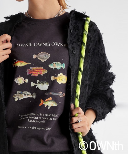 OWNth(オンス)の「クルーネックロングスリーブTシャツ(Tシャツ/カットソー・レディース・オフホワイト/ダークグレー/イエロー・M/L)」の21枚目の写真