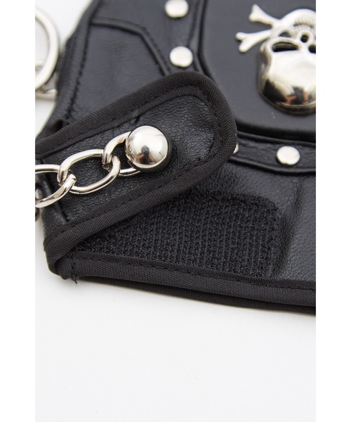 an meets zakka ロッキン装飾指抜きレザーグローブ（手袋）｜ankoROCK（アンコロック）