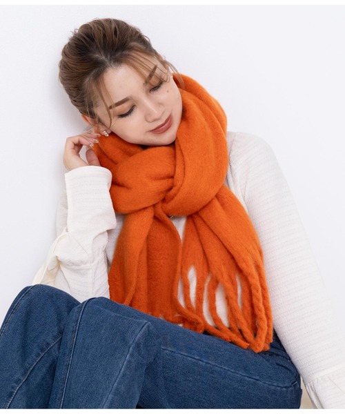 【レア】ゴルチエ　サイバーコレクション2022 マフラー　ラメグリーン×オレンジ Amazon | [オペークドットクリップ] 12colorプチプラ手洗い対応 ウール