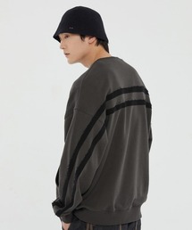 A'GEM/9 × .kom『ROMANTIC CROWN/ロマンティッククラウン』REVERSE LINE POCKET CREWNECK/ラインポケット スウェットシャツ