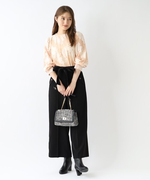 index（インデックス）の「◆レースパフスリーブブラウス/シアー【洗濯機洗い可】（シャツ/ブラウス・レディース・ブラック/オレンジ/オフホワイト・42/36/40/38）」の11枚目の写真