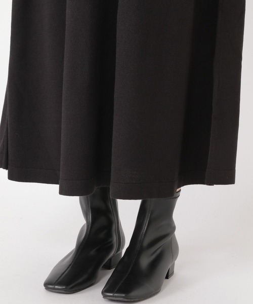 studio CLIP（スタディオクリップ）の「【毛玉になりにくい/マシンウォッシャブル】rakuryl 12ゲージフレアハイネックワンピース（ワンピース・レディース・レッド/カーキ/ブラック・FREE）」の14枚目の写真