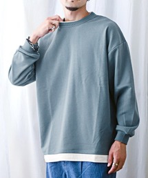 LUXSTYLE | フェイクレイヤードBIGトレーナー(スウェット)