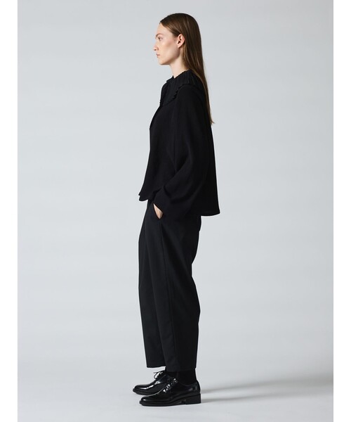 mizuiroind(ミズイロインド)の「mizuiro ind プリーツカラーシャツプルオーバー(シャツ/ブラウス・レディース・ブラック/アイボリー/ネイビー・FREE)」の13枚目の写真