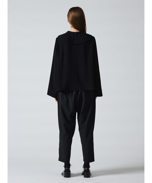 mizuiroind(ミズイロインド)の「mizuiro ind プリーツカラーシャツプルオーバー(シャツ/ブラウス・レディース・ブラック/アイボリー/ネイビー・FREE)」の14枚目の写真