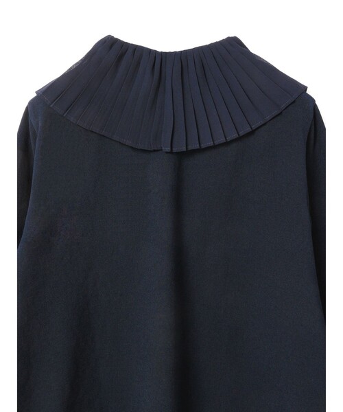 mizuiroind(ミズイロインド)の「mizuiro ind プリーツカラーシャツプルオーバー(シャツ/ブラウス・レディース・ブラック/アイボリー/ネイビー・FREE)」の20枚目の写真