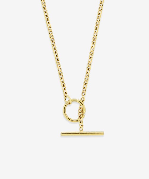 エステール K18WGリーフ型ペンダント ネックレス K18 イエローゴールド