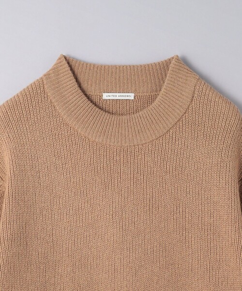 【美品】ユナイテッドアローズ　カシミヤ混　キャメル　Sサイズ UNITED ARROWS（ユナイテッドアローズ）の「キャメル ローゲージ