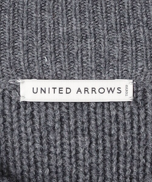【美品】ユナイテッドアローズ　カシミヤ混　キャメル　Sサイズ UNITED ARROWS（ユナイテッドアローズ）の「キャメル ローゲージ