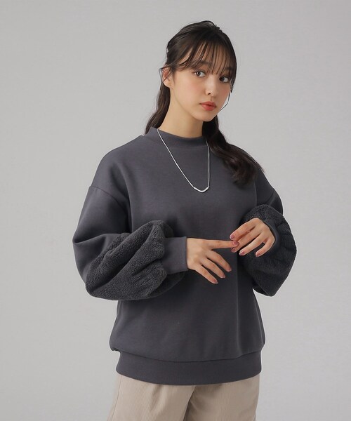 Cutie Blonde（キューティーブロンド）の「◇あったか裏起毛 お袖ボア