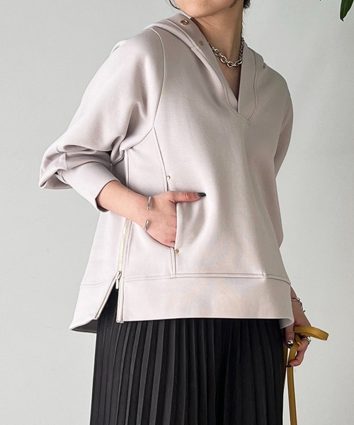 un dix cors（アンディコール）の「スキッパーフードニット（パーカー