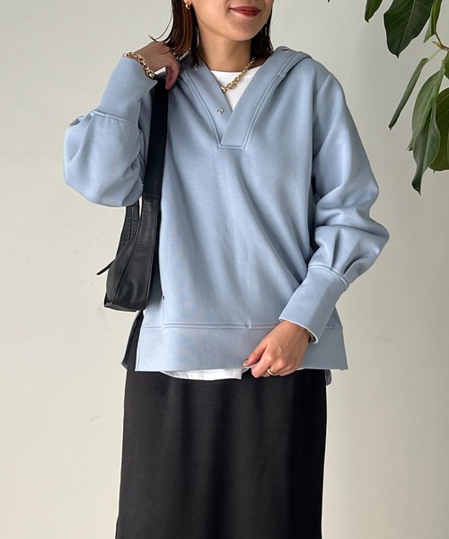 un dix cors（アンディコール）の「スキッパーフードニット（パーカー