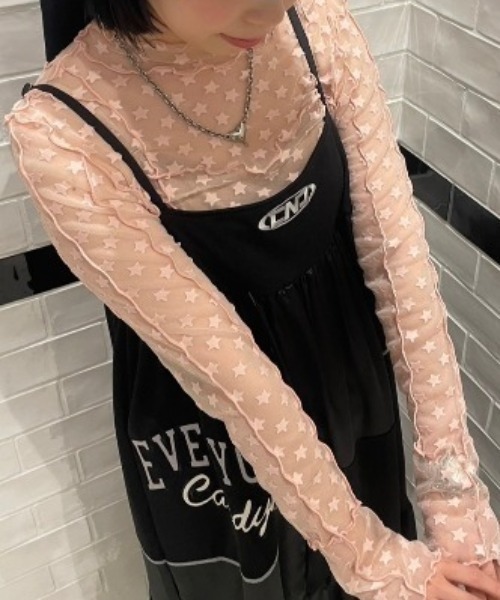 Candy Stripper（キャンディストリッパー）の「STARRING TULLE トップス（その他トップス・レディース・ピンク/ブラック/オフホワイト・2）」の3枚目の写真