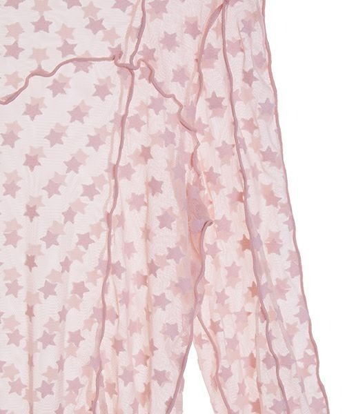 mmeeme Candy sleeve tulle tops ピンク トップス m.me.eme Candy sleeve tulle tops pink mmeeme Candy sleeve