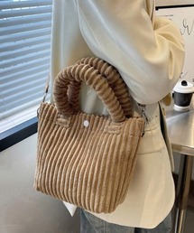 コーデュロイ ショルダーバッグ 2WAY