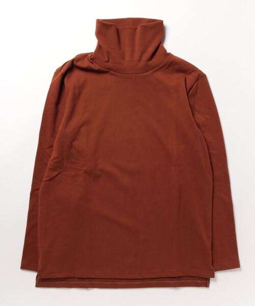 B.I.D.(ビーアイディー)の「『YUICHI ATARASHI』フリースタートルネックロンT(Tシャツ/カットソー・レディース・ブラウン/ホワイト・MEDIUM/LARGE)」の2枚目の写真