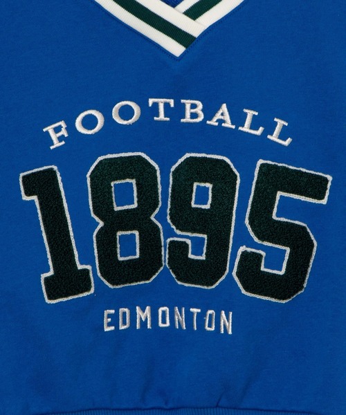 WEGO（ウィゴー）の「WEGO/Vネックラインリブショートスウェット（スウェット・レディース・ブルー/杢グレー/オフホワイト・FREE）」の18枚目の写真