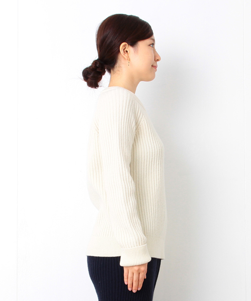 B:MING by BEAMS（ビーミングバイビームス）の「ビーミング by ビームス / リブラグランプルオーバー（ニット/セーター・レディース・オフホワイト/チャコールグレー/ライトグレー/ネイビー・ONE SIZE）」の9枚目の写真