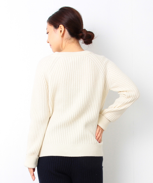 B:MING by BEAMS（ビーミングバイビームス）の「ビーミング by ビームス / リブラグランプルオーバー（ニット/セーター・レディース・オフホワイト/チャコールグレー/ライトグレー/ネイビー・ONE SIZE）」の10枚目の写真