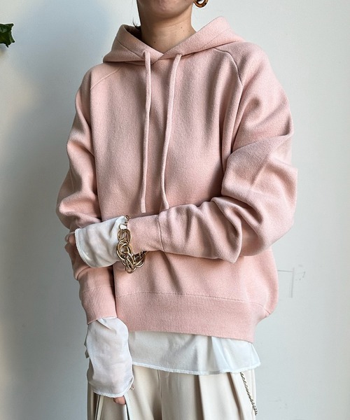 doudou  ニットパーカー  ニットフーディー　　新品未使用 DouDou（ドゥドゥ）の「ニットパーカー（パーカー）」 - WEAR