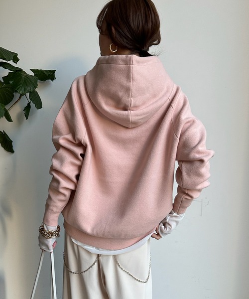 DouDou（ドゥドゥ）の「ニットパーカー（パーカー・レディース・オフホワイト/グレー/ピンク・FREE）」の21枚目の写真