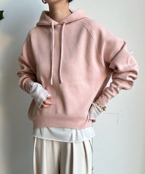 DouDou（ドゥドゥ）の「ニットパーカー（パーカー・レディース・オフホワイト/グレー/ピンク・FREE）」の20枚目の写真