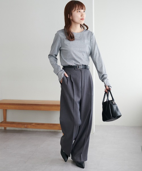 セール】ラメロングスリーブ（Tシャツ/カットソー）｜DISCOAT（ディス