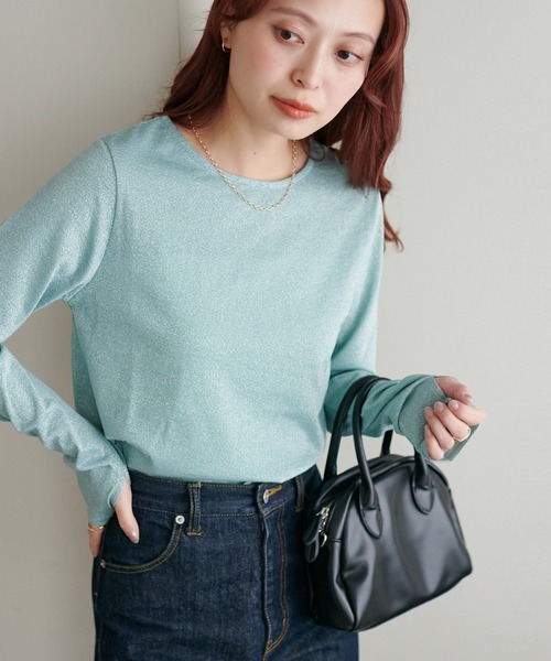 セール】ラメロングスリーブ（Tシャツ/カットソー）｜DISCOAT（ディス