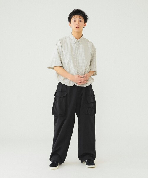 NULL（ヌル）の「NULL TOKYO × BEAMS / 別注 OUTSIDE LONG PANTS 24SS（その他パンツ・メンズ・ブラック/オフホワイト・LARGE/SMALL/MEDIUM/X-LARGE）」の5枚目の写真