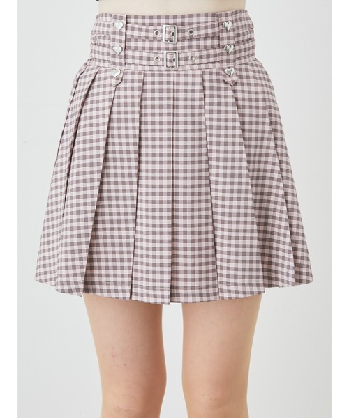 Ank Rouge（アンクルージュ）の「チェックプリーツスカパン（スカート・レディース・ブラック/ブルー/ピンク・M）」の6枚目の写真