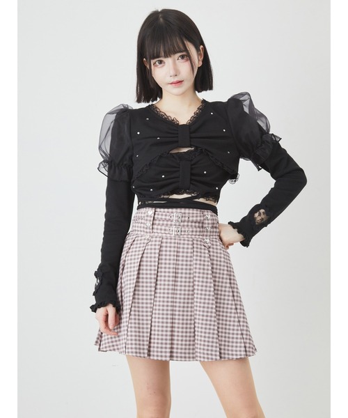 Ank Rouge（アンクルージュ）の「チェックプリーツスカパン（スカート・レディース・ブラック/ブルー/ピンク・M）」の13枚目の写真