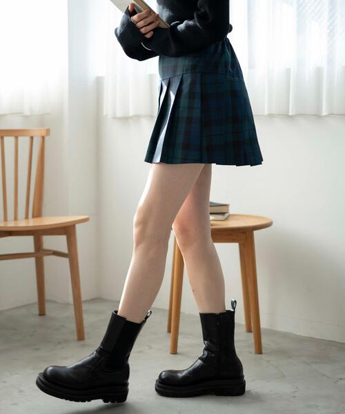 WEGO（ウィゴー）の「WEGO/プリーツスカパン（スカート・レディース・ブラック/杢グレー/グレー系その他2/グリーン系その他2・MEDIUM/SMALL/X-SMALL）」の8枚目の写真