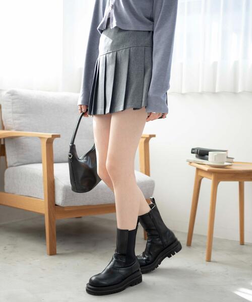 WEGO（ウィゴー）の「WEGO/プリーツスカパン（スカート・レディース・ブラック/杢グレー/グレー系その他2/グリーン系その他2・MEDIUM/SMALL/X-SMALL）」の18枚目の写真