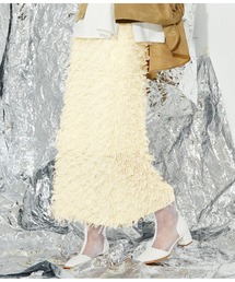 Settimissimo | チュール フリンジ ジャガード ナロースカート タイトスカート(スカート)