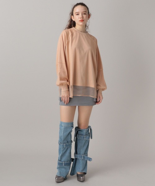 FOREVER 21（フォーエバー トゥエンティーワン）の「デニムレッグウォーマー（レッグウォーマー・レディース・ブルー・FREE）」の7枚目の写真