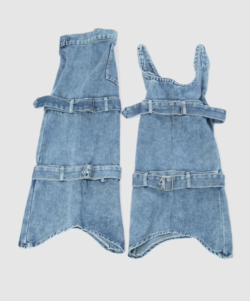 FOREVER 21（フォーエバー トゥエンティーワン）の「デニムレッグウォーマー（レッグウォーマー・レディース・ブルー・FREE）」の9枚目の写真