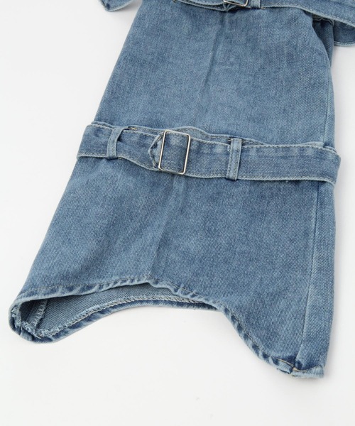 FOREVER 21（フォーエバー トゥエンティーワン）の「デニムレッグウォーマー（レッグウォーマー・レディース・ブルー・FREE）」の13枚目の写真