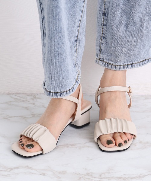 【ALDO】アニマル柄&スエード☆Scarletta☆ミニヒール・サンダル サンダル レディース 靴 太ヒール[品番：II000005204