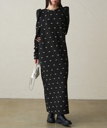 LOUNGEDRESS（ラウンジドレス）の「フラワー刺繍ワンピース 