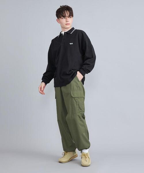 PENNEYS（ぺニーズ）の「PENNEYS（ぺニーズ）別注ヘビーロングスリーブポロシャツ（ポロシャツ・メンズ・ホワイト/ブラック/ネイビー・L/M）」の16枚目の写真
