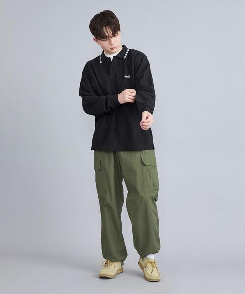 PENNEYS（ぺニーズ）の「PENNEYS（ぺニーズ）別注ヘビーロングスリーブポロシャツ（ポロシャツ・メンズ・ホワイト/ブラック/ネイビー・L/M）」の14枚目の写真