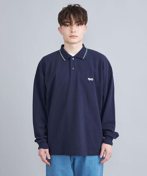 PENNEYS（ぺニーズ）の「PENNEYS（ぺニーズ）別注ヘビーロングスリーブポロシャツ（ポロシャツ・メンズ・ホワイト/ブラック/ネイビー・L/M）」の13枚目の写真