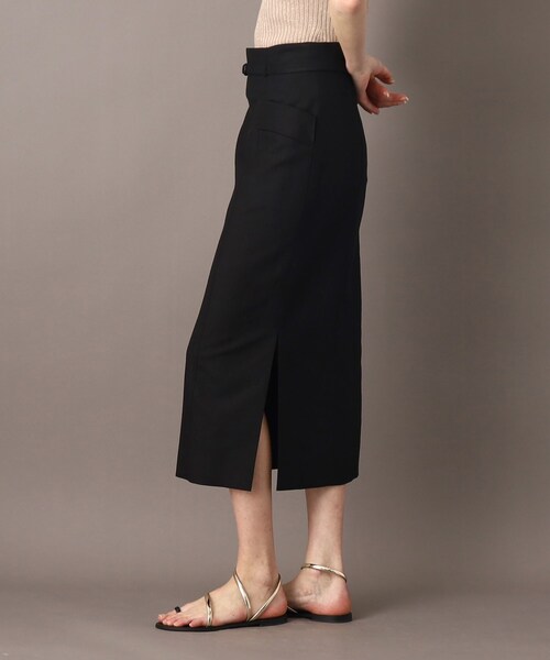 DRESSTERIOR（ドレステリア）の「【セットアップ可】リネンブレンドタイトスカート（スカート・レディース・ベージュ/ブラック・40/38/36/34）」の7枚目の写真