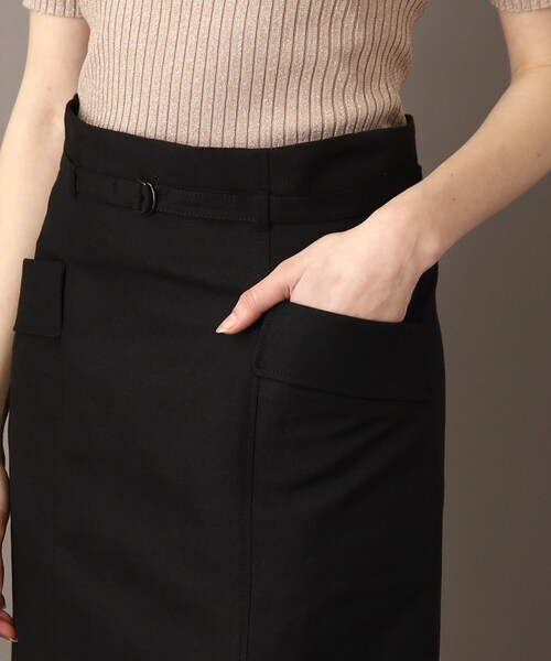DRESSTERIOR（ドレステリア）の「【セットアップ可】リネンブレンドタイトスカート（スカート・レディース・ベージュ/ブラック・40/38/36/34）」の9枚目の写真
