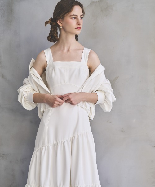 セール】クロップドフーディ＋ティアードワンピース（セットアップ