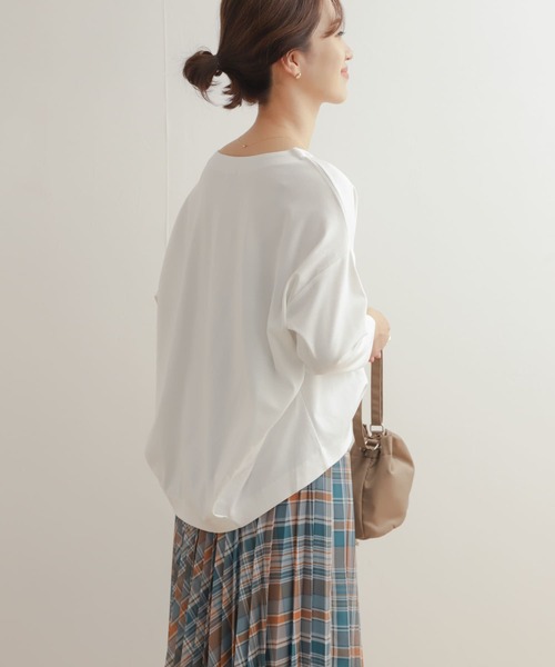 セール】コットンバックタック7分袖プルオーバー（Tシャツ